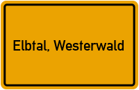 City Sign Elbtal, Westerwald