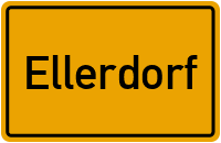 Ortsschild von Gemeinde Ellerdorf in Schleswig-Holstein