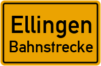 Bahnstrecke in EllingenBahnstrecke