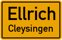 Cleysinger Straße in EllrichCleysingen