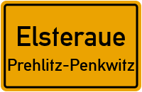 Penkwitzer Dorfstraße in ElsterauePrehlitz-Penkwitz