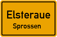 Sprossener Dorfstraße in ElsteraueSprossen