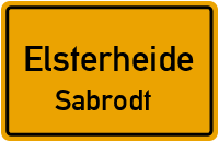 Alte Dorfstraße in ElsterheideSabrodt