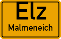 Heckenstraße in ElzMalmeneich