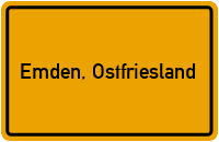 City Sign Emden, Ostfriesland