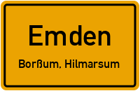 Borßumer Schleuse in EmdenBorßum, Hilmarsum