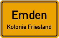 Südumgehungsstraße in EmdenKolonie Friesland