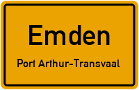 Holzsaegergang in EmdenPort Arthur-Transvaal