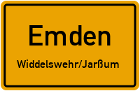 Bahnhofstraße in EmdenWiddelswehr/Jarßum