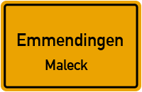 Oberdorfstraße in EmmendingenMaleck