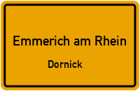 Dorfstraße in Emmerich am RheinDornick