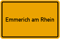 City Sign Emmerich am Rhein