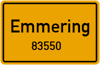 Straßen in 83550 Emmering