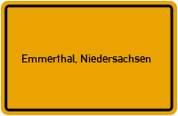 Ortsschild von Gemeinde Emmerthal, Niedersachsen in Niedersachsen