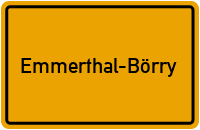 City Sign Emmerthal-Börry
