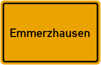 Ortsschild von Gemeinde Emmerzhausen in Rheinland-Pfalz