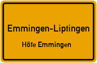 Straßenverzeichnis Emmingen-Liptingen Höfe Emmingen