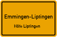 Straßenverzeichnis Emmingen-Liptingen Höfe Liptingen