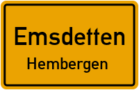 Dorfstraße in EmsdettenHembergen