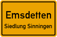 Am Weißen Stein in EmsdettenSiedlung Sinningen