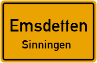 Steinweg in EmsdettenSinningen