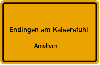 Straßenverzeichnis Endingen am Kaiserstuhl Amoltern