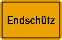 Ortsschild von Gemeinde Endschütz in Thüringen