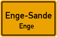 Dorfstraße in Enge-SandeEnge