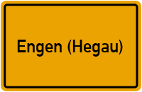 Ortsschild von Stadt Engen (Hegau) in Baden-Württemberg