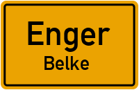 Ehemalige Kleinbahntrasse in EngerBelke