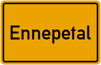 Ortsschild von Stadt Ennepetal in Nordrhein-Westfalen