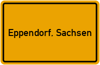 City Sign Eppendorf, Sachsen
