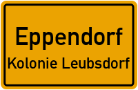 Alte Kohlenstraße in EppendorfKolonie Leubsdorf