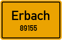 Straßen in 89155 Erbach