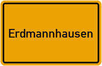 Ortsschild von Gemeinde Erdmannhausen in Baden-Württemberg