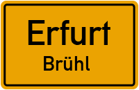 Businessstraße in ErfurtBrühl
