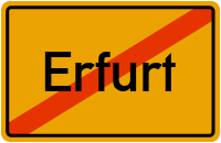 Route von Erfurt nach Borsdorf