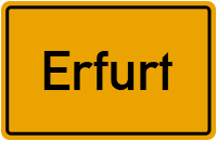 City Sign Erfurt