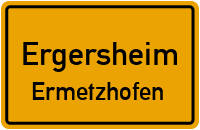 Straßen in Ergersheim Ermetzhofen