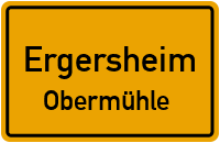 Straßen in Ergersheim Obermühle
