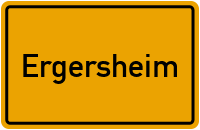City Sign Ergersheim