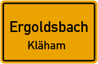 Straßenverzeichnis Ergoldsbach Kläham