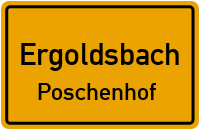 Straßenverzeichnis Ergoldsbach Poschenhof