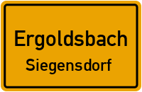 Kirchenweg in ErgoldsbachSiegensdorf