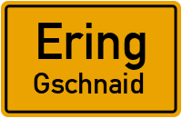 Straßen in Ering Gschnaid