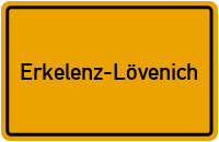 Ortsschild Erkelenz-Lövenich