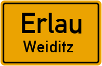 Straßen in Erlau Weiditz