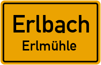 Straßen in Erlbach Erlmühle