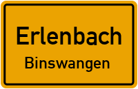 Straßenverzeichnis Erlenbach Binswangen