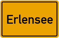 Ortsschild von Stadt Erlensee in Hessen